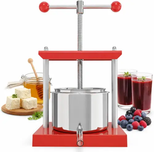 2L(0.53 Gallon)Metal Fruit Press